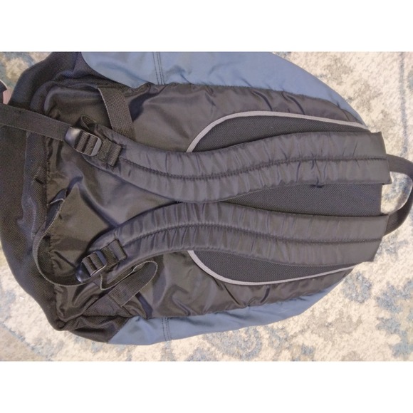 Jansport  vintage 90\'sBlue Black airlift 1.0 Backpack padded straps mesh pocket